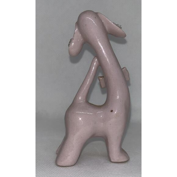 Vtg THAMES MCM Pink Porcelain Dog Spaghetti Trim Japan 1950s - Picture 4 of 7